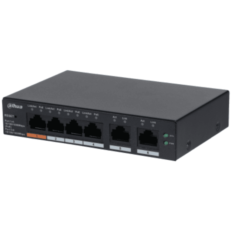 Switch IT Dahua DH-CS4006-4GT-60 Gigabit Switch With 4-Port PoE — imagen 1