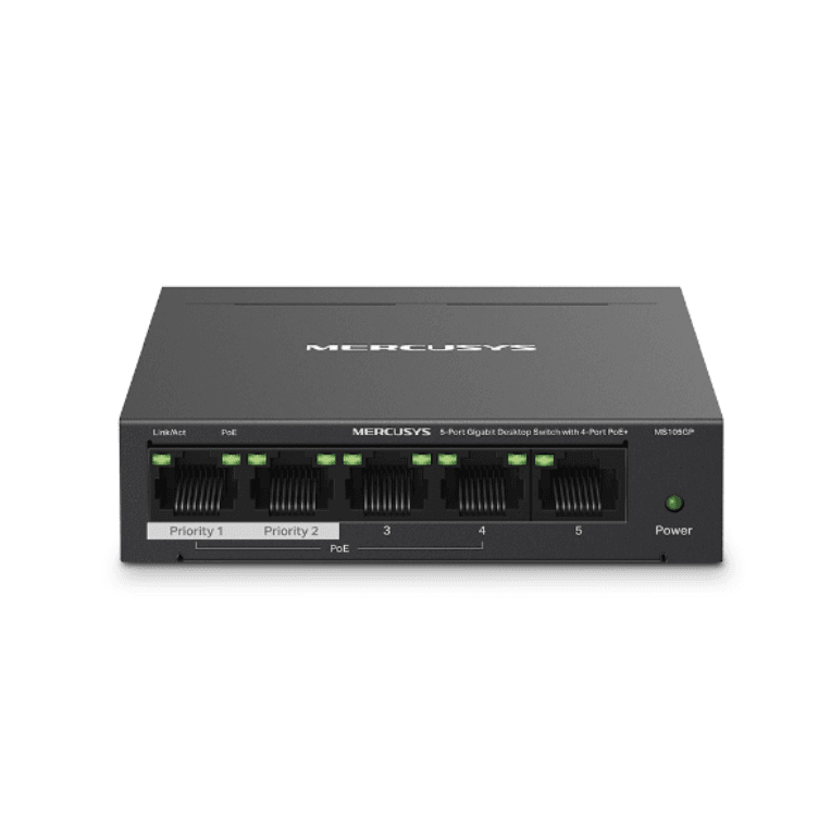 Switch Mercusys Gigabit Ethernet de 5 Puertos POE