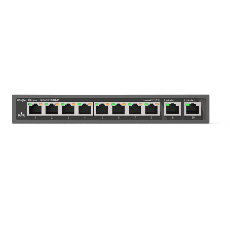 Switch Ruijie Reyee RG-ES110D-P 10/100 8p Gigalan 2p POE — imagen 1