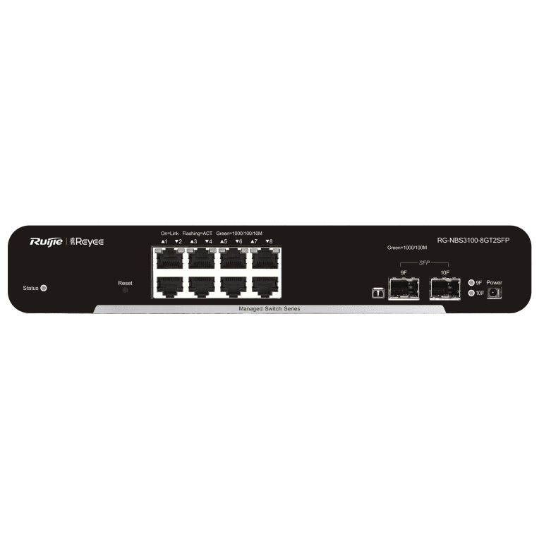 Switch Ruijie Reyee RG-NBS3100-8GT2SFP Gigalan 8p Sfp 2p L2 Gestionable — imagen 1