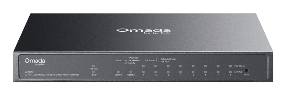 Switch TP-Link ES210GP Omada Gigabit with 8-Port PoE+ — imagen 1