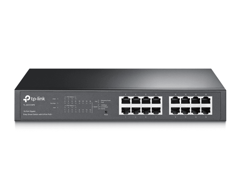 Switch Tp-Link TL-SG1016PE Easy Smart 16x1G (8xPoE+), 110W — imagen 1