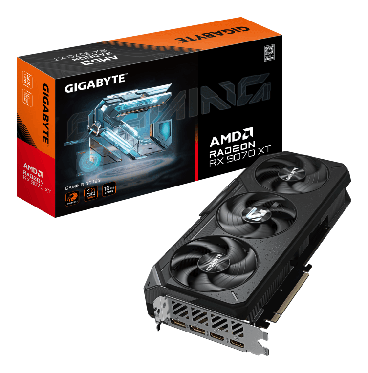 Tarjeta Gráfica Gigabyte Radeon RX 9070 XT Gaming OC 16GB — imagen 1