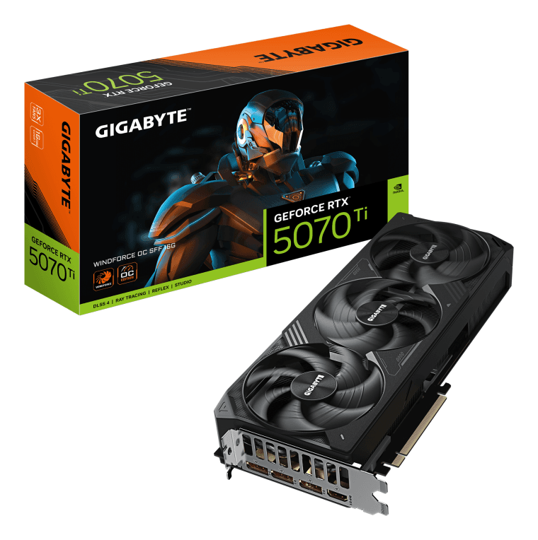 Tarjeta Gráfica Gigabyte RTX 5070 Ti Windforce OC SFF 16GB — imagen 1