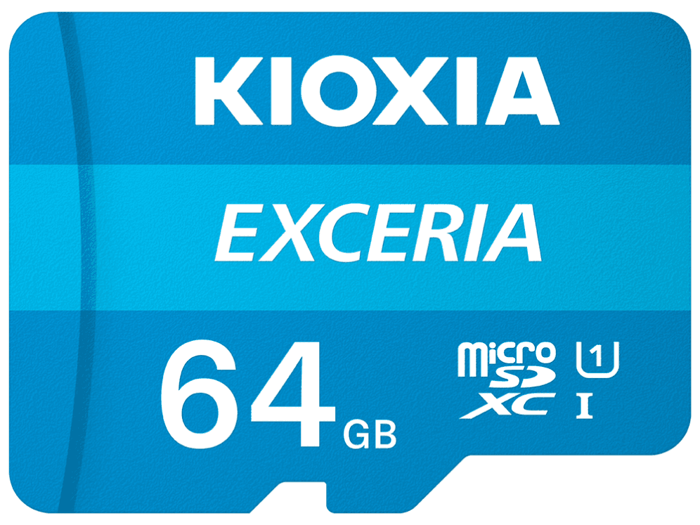 Tarjeta MicroSD Kioxia 64GB Exceria UHS-I C10 R100 Con Adaptador LMEX1L064GG2