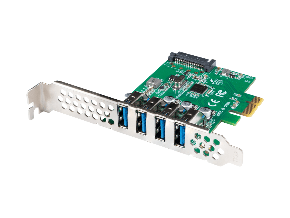 Tarjeta PCI Express Lanberg x1 a 4x USB-A 3.1 Gen1 Low Profile