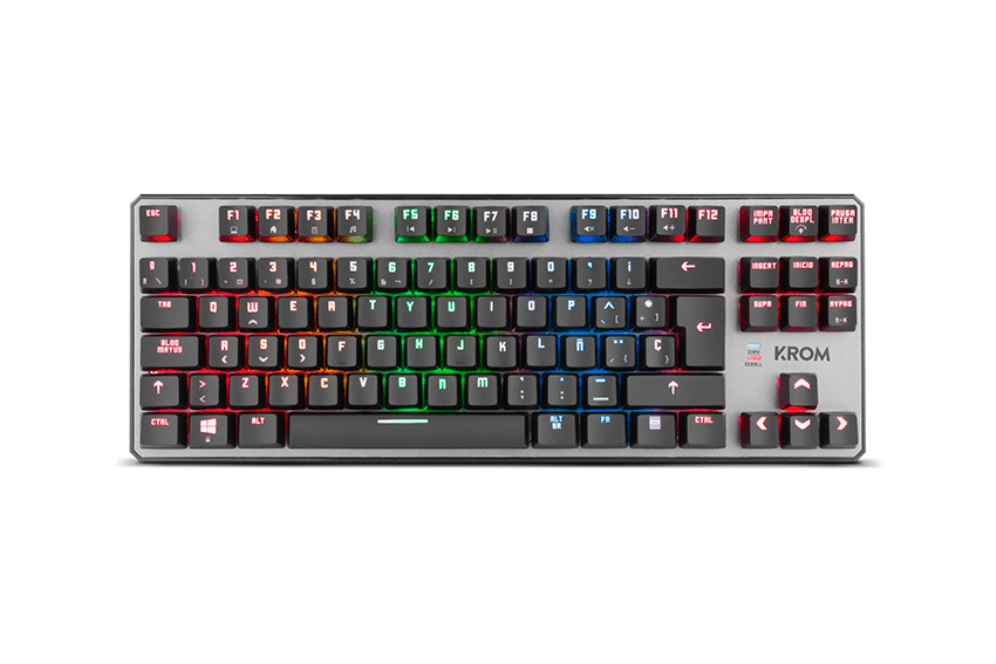 Teclado Krom Kernel TKL USB Retroiluminado Mecánico Negro — imagen 1