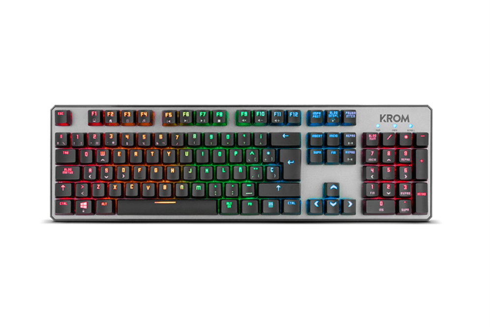 Teclado Krom Kernel USB Retroiluminado Mecánico Negro — imagen 1