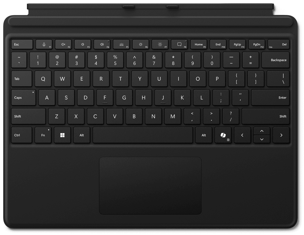 TECLADO MICROSOFT SURFACE PRO BUSINESS COVER BLACK ESP — imagen 1