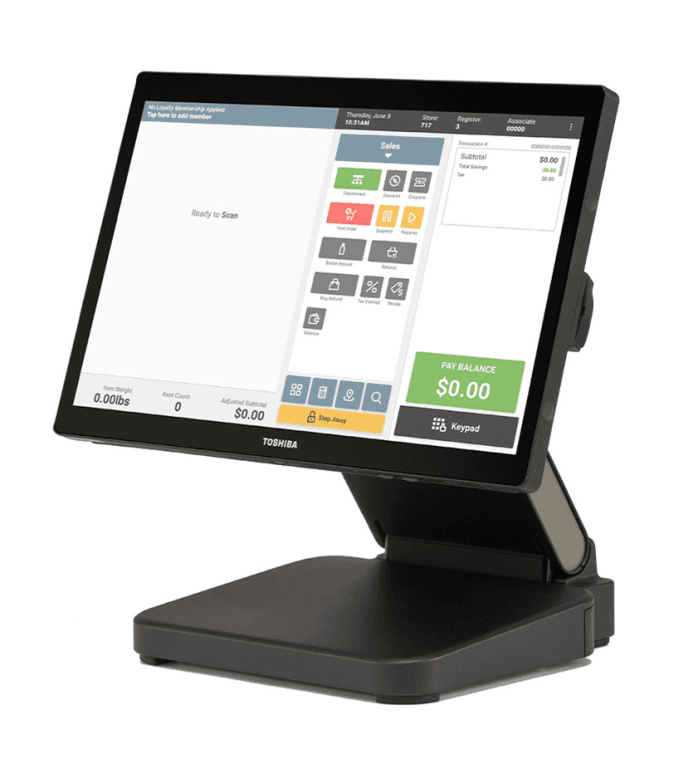 TPV Verifactu Toshiba 6201-E55 Tpv Toshiba Tcx810 6201-E55 8G 256G 180W Win10 Iot 2019 — imagen 1