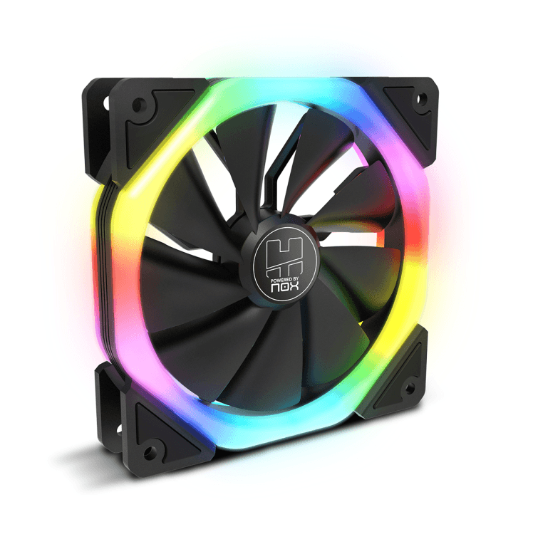 Ventilador de Caja Nox Hummer S-Fan 1200mm Dual Ring ARGB