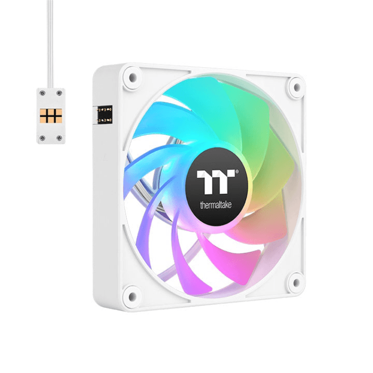 Ventilador de Caja Thermaltake CT140 EX ARGB 3xVent Magnético Inverso Blanco — imagen 1