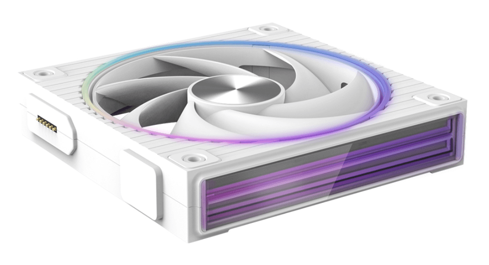 Ventilador de Caja Zalman ZM-DF120 Blanco ARGB 1x Vent 120mm — imagen 1