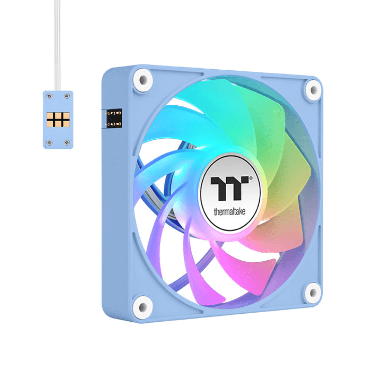 Ventilador Inverso Magnético de Caja Thermaltake CT120 EX ARGB 3 Ventiladores Azul Hydrangea — imagen 1