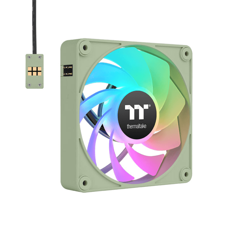 Ventilador Inverso Magnético de Caja Thermaltake CT120 EX ARGB 3 Ventiladores Verde Matcha — imagen 1