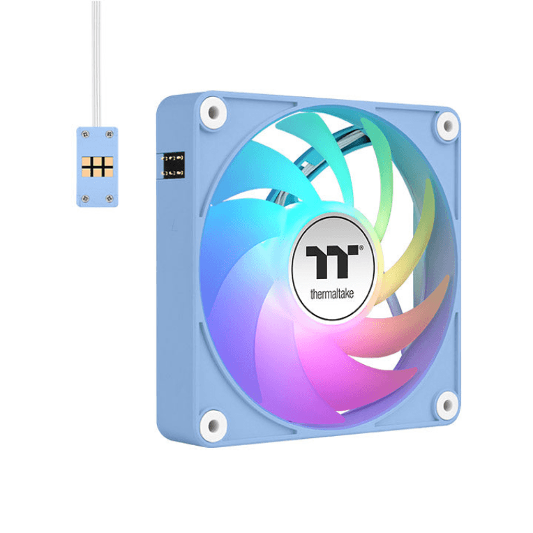 Ventilador Magnético de Caja Thermaltake CT120 EX ARGB 3 Ventiladores Azul Hydrangea — imagen 1