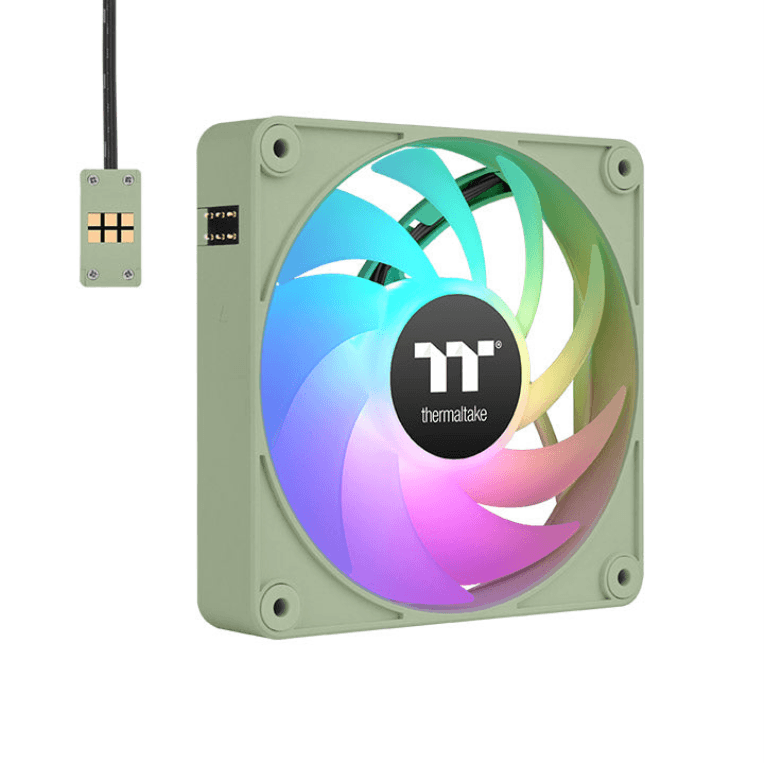 Ventilador Magnético de Caja Thermaltake CT120 EX ARGB 3 Ventiladores Verde Matcha — imagen 1