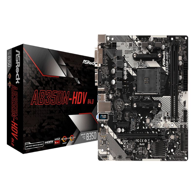 Asrock AB350M-HDV R4.0 90-MXB9K0-A0UAYZ | QuickHard