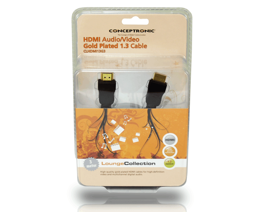 Conceptronic-Cable-HDMI-Audio-Video-Gold-Plated-1.3-3m-foto3