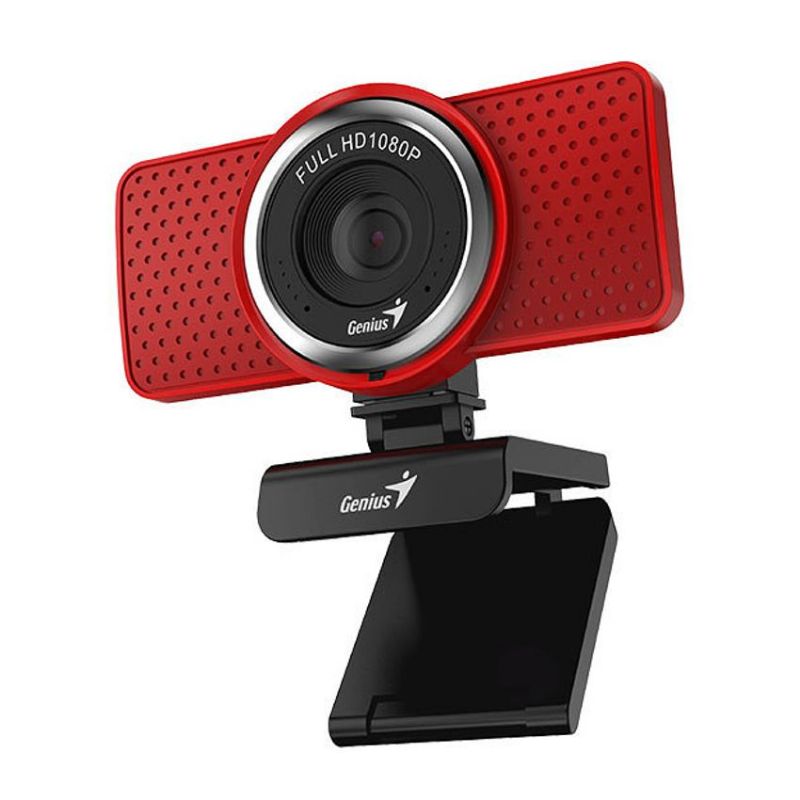 Genius ECAM 8000 WebCam Full HD 1080p Roja 32200001401 | QuickHard