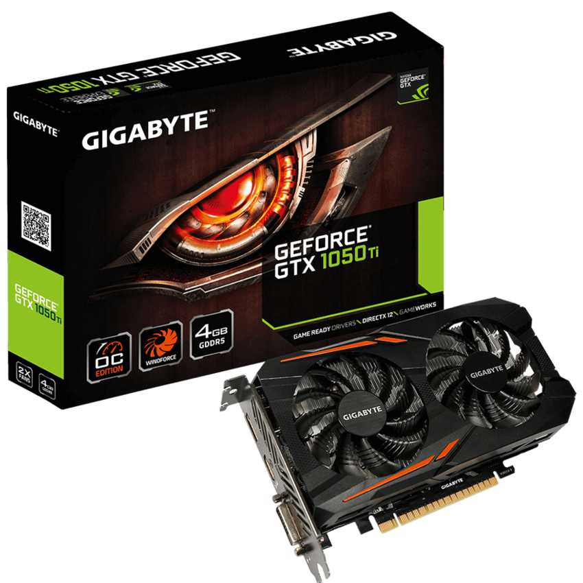 Gigabyte GTX 1050Ti 4GB DDR5 OC GVN105TO4D00G11 QuickHard