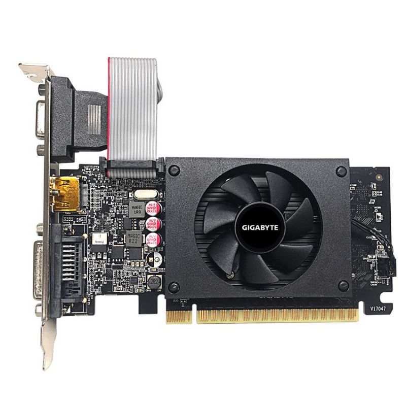 Gigabyte GeForce GT 710 2 GB DDR5 LP GV-N710D5-2GIL | QuickHard