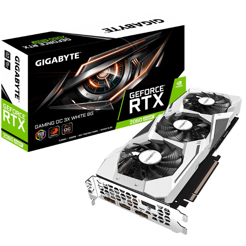 Gigabyte GeForce RTX 2060 Super 8 GB DDR6 OC White GVN206SGWD-00-G ...