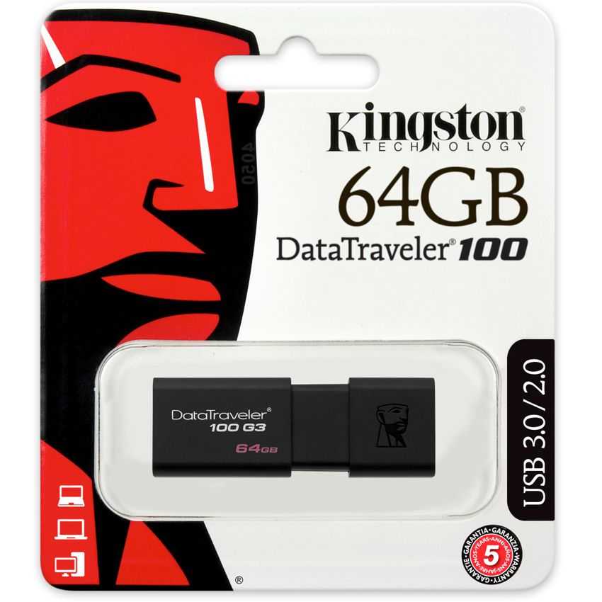 Pen Drive KINGSTON DataTraveler 100 G3 64Gb. USB 3.0 DT100G3/64GB ...