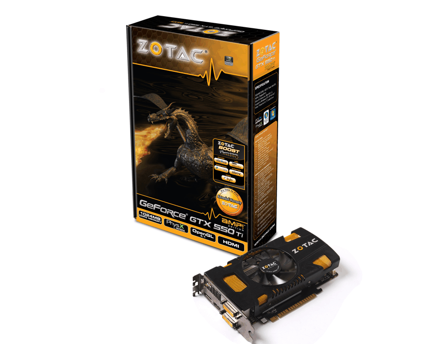 aceptar pubertad hambruna Tarjeta Gráfica Zotac PCI-E GeForce GTX 550 Ti AMP! Edition | QuickHard