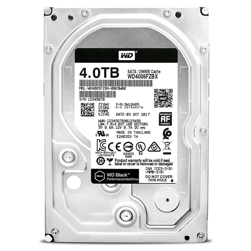 Western Digital 4 TB 3.5 Black WD4005FZBX | QuickHard