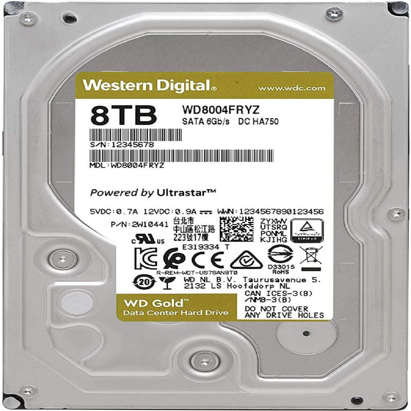 Western Digital 8 TB 3.5 Enterprise Gold WD8004FRYZ | QuickHard